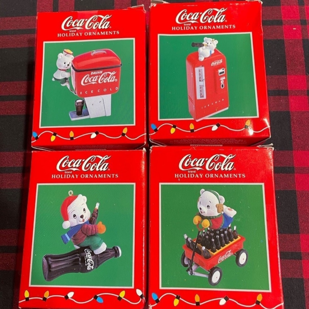Vintage CocaCola Christmas Ornaments